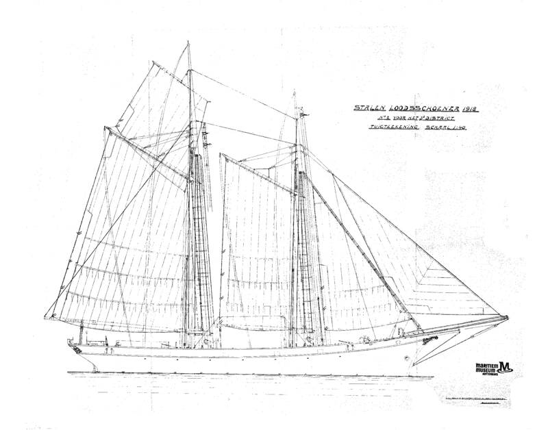 original sailplan from 1918